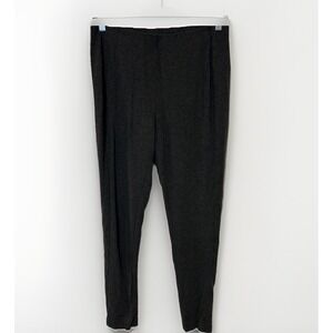 J Jill Womens Ponte Leggings M Dark Charcoal Gray Rayon Blend Everyday